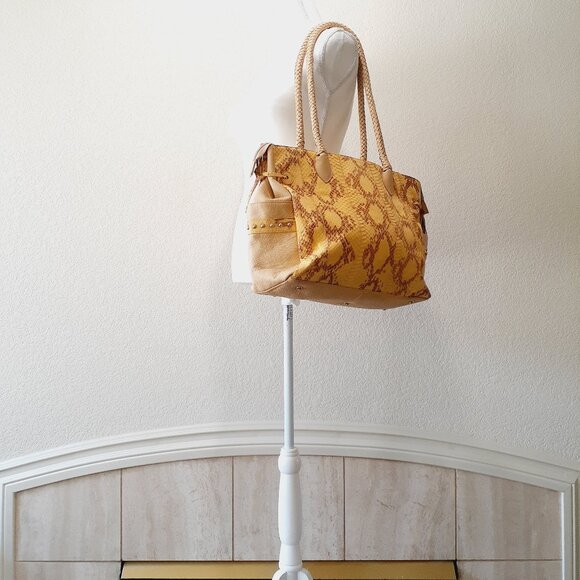 Chi Snake Leather Tote Purse - Picture 2 of 15